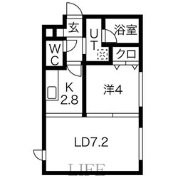 HOPE月寒中央Bの物件間取画像